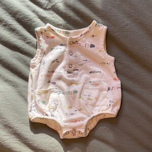 Adorable Pehr Fish Print Baby Romper